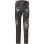 Reduzierte Schwarze DSQUARED2 Slim Jeans aus Elastan für Herren 