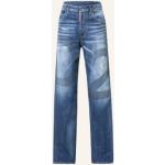 Reduzierte Marineblaue DSQUARED2 Straight Leg Jeans aus Elastan 