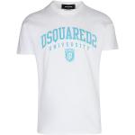 Reduzierte Weiße Kurzärmelige DSQUARED2 T-Shirts aus Baumwolle für Herren Größe XXL 