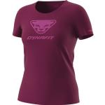 Reduzierte Pinke Kurzärmelige Dynafit T-Shirts aus Baumwolle für Damen Größe S 