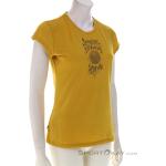 Reduzierte Gelbe E9 Nachhaltige Rundhals-Auschnitt T-Shirts aus Jersey für Damen Größe XS 
