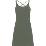 Olivgrüne E9 Freizeitkleider aus Elastan für Damen Größe M 
