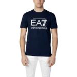 Blaue Armani EA7 T-Shirts aus Elastan maschinenwaschbar für Herren Größe XS 