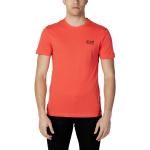 Rote Armani EA7 T-Shirts aus Baumwolle maschinenwaschbar für Herren Größe XXL 