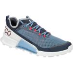 Marineblaue Retro Ecco Biom Flache Sneaker Schnürung mit herausnehmbarem Fußbett für Herren Größe 47 
