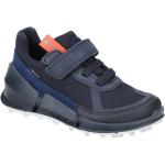 Himmelblaue Ecco Biom Gore Tex Sneaker mit Klettverschluss Klettverschluss mit herausnehmbarem Fußbett für Kinder 