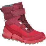 Reduzierte Rote Ecco Biom Gore Tex Winterstiefel & Winter Boots Klettverschluss aus Kunstfell mit herausnehmbarem Fußbett für Kinder 