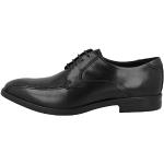Schwarze Ecco Melbourne Derby Schuhe aus Gummi für Herren Größe 47 