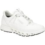 Weiße Ecco Multi-Vent Gore Tex Flache Sneaker Schnürung aus Glattleder mit herausnehmbarem Fußbett für Damen Größe 40 