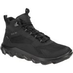Schwarze Ecco MX Gore Tex Hohe Sneaker Schnürung aus Polyurethan mit herausnehmbarem Fußbett für Damen Größe 42 
