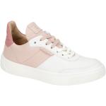 Reduzierte Weiße Ecco Street Tray Flache Sneaker Schnürung aus Glattleder mit herausnehmbarem Fußbett für Damen Größe 42 