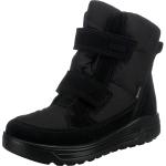 Schwarze Streetwear Ecco Snowboarder Winterstiefel & Winter Boots Klettverschluss mit herausnehmbarem Fußbett Größe 30 