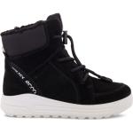 Schwarze Streetwear Ecco Snowboarder Gore Tex Winterstiefel & Winter Boots aus Nubukleder für Kinder Größe 32 