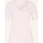 Hellrosa Efixelle herzförmigem Auschnitt T-Shirts aus Baumwolle für Damen 