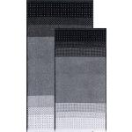 Reduzierte Schwarze Moderne Egeria Handtuch Sets 70x140 2 Teile 
