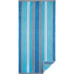 Blaue Gestreifte Egeria Handtücher aus Baumwolle trocknergeeignet 50x100 1 Teil 