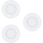 Weiße Eglo LED Einbauleuchten aus Metall Smart Home 3 Teile 