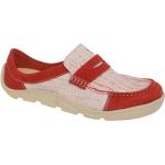 Reduzierte Rote Eject Damenslipper & Damenloafer aus Nubukleder mit herausnehmbarem Fußbett Größe 40 
