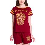 Rote Print Elbenwald Harry Potter Gryffindor Damenschlafanzüge & Damenpyjamas Löwen Größe XS 2 Teile 