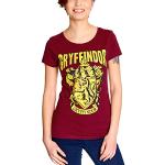 Rote Print Elbenwald Harry Potter Gryffindor T-Shirts Löwen für Damen Größe S 