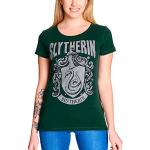 Grüne Print Elbenwald Harry Potter Slytherin T-Shirts Schlangen für Damen Größe M 