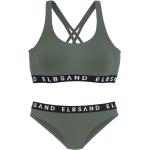 Grüne Elbsand Bustier-Bikinis für Damen 