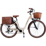 Beige 23 kg Dolce Vita E-Bikes & Elektrofahrräder aus Aluminium für Damen 