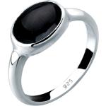 Silberne Elli Ringe mit Stein aus Silber mit Onyx 52mm 