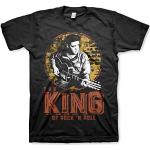 Schwarze Elvis Presley T-Shirts London maschinenwaschbar für Herren Größe XL 