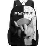 Eminem Schulrucksack mit 3D-Druck für Jungen, Mädchen, Teenager, Kinder, Büchertasche, lässig, Umhängetaschen, 16-Zoll-Satchel, Mochila