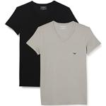 Reduzierte Schwarze Armani Emporio Armani T-Shirts maschinenwaschbar für Herren Größe L 2 Teile 