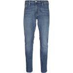 Hellblaue Armani Emporio Armani Slim Jeans aus Elastan für Herren 