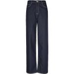 Blaue Klassische Armani Emporio Armani High Waist Jeans aus Elastan für Damen 