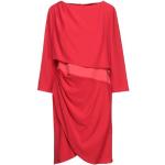 Rote 3/4-ärmelige Armani Emporio Armani Mini Partykleider aus Polyester für Damen Größe L 