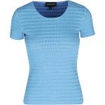 Reduzierte Blaue Kurzärmelige Armani Emporio Armani T-Shirts aus Jersey für Damen Größe S 