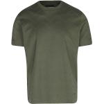 Reduzierte Olivgrüne Kurzärmelige Armani Emporio Armani T-Shirts aus Baumwolle für Herren Größe L 