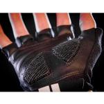 Schwarze Fingerlose Handschuhe für Herren Größe XS 