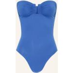 Blaue Eres Bandeau Badeanzüge aus Elastan für Damen Größe M 
