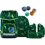 Grüne Ergobag Cubo Light Schulranzen Sets für Kinder 