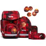 Rote Ergobag Cubo Schulranzen Sets aus Polyester für Kinder 