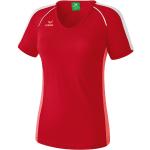 Rote Erima V-Ausschnitt V-Shirts für Damen Größe L 