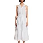 Reduzierte Weiße Esprit Wadenlange | Midi Frühlingskleider aus Baumwolle für Damen Größe XL 