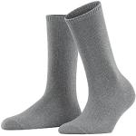 ESPRIT Damen Socken Glitter Boot Wolle Kaschmir einfarbig 1 Paar, Grau (Light Grey Melange 3390), 35-38