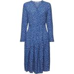 Blaue Elegante Esprit Wadenlange | Midi Frühlingskleider für Damen Größe M 