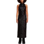 Schwarze Esprit Maxi Abendkleider & festliche Kleider mit Pailletten für Damen Größe M 