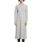 Hellgraue Esprit Rollkragen Winterkleider aus Wolle für Damen Größe XL 