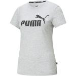 Reduzierte Graue Klassische Kurzärmelige Puma Nachhaltige T-Shirts aus Baumwolle für Damen Größe XS 