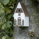 Bunte Esschert Design Vogelhäuser aus Polyresin 