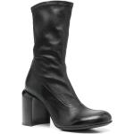Reduzierte Schwarze OFFICINE CREATIVE ITALIA Blockabsatz Stiefel mit Absatz Reißverschluss aus Kalbsleder für Damen Größe 41 