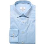 Reduzierte Hellblaue Langärmelige eterna 1863 Slim Fit Hemden aus Baumwolle für Herren Größe XL 